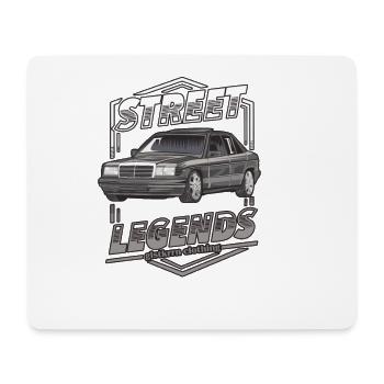 W201 190E street legends glstkrrn clothing - Mousepad (Querformat) - Weiß - Vorne