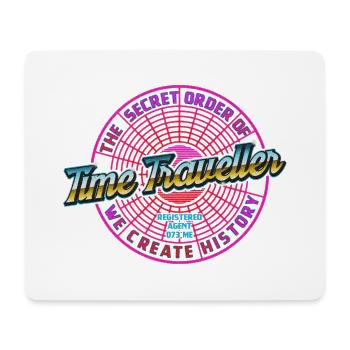 time traveller - Mouse Pad (horizontal) - white - Front