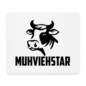 Muhviehstar | Farbe änderbar - Mousepad (Querformat) - Weiß - Vorne