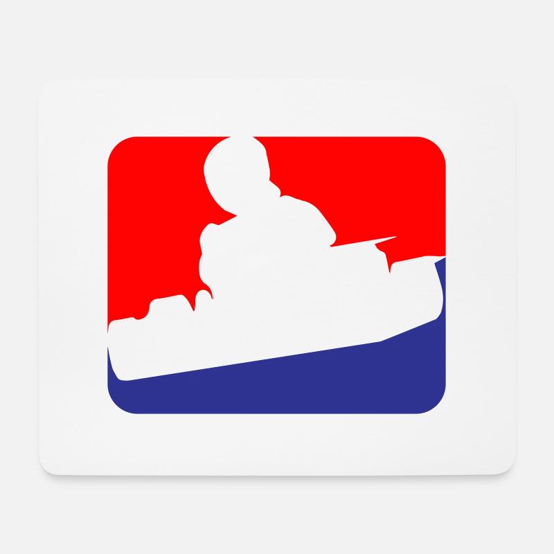 Kart Gokart Racing | Farben änderbar - Mousepad (Querformat) - Weiß