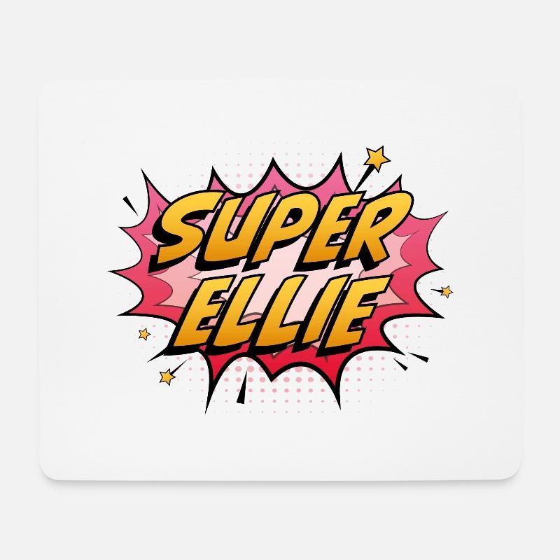 Super Ellie - Mousepad (Querformat) - Weiß