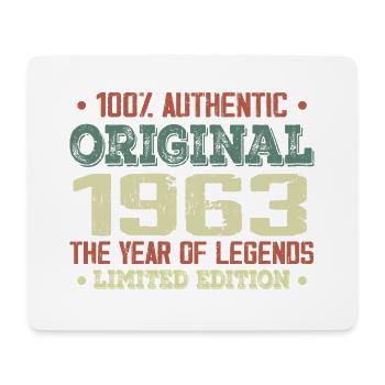 Legend since 1963 Born in 1963 - 61st birthday - Mouse Pad (horizontal) - white - Front