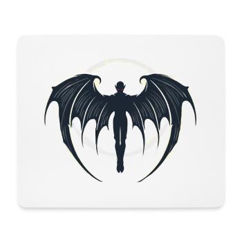 Vampir, Halloween, Mond - Mousepad (Querformat) - Weiß - Vorne