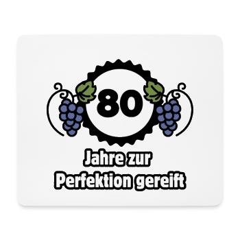 80th Birthday - 80 Years Matured to Perfection - Mouse Pad (horizontal) - white - Front