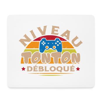 Niveau Tonton Débloqué Naissance Neveu - Tapis de souris (format paysage) - blanc - Devant
