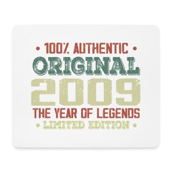 Legend since 2009 Born in 2009 - 15th Anniversary - Mouse Pad (horizontal) - white - Front