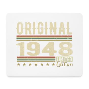 Original 1948 - Cadeau D’anniversaire Rétro 1948 - Tapis de souris (format paysage) - blanc - Devant