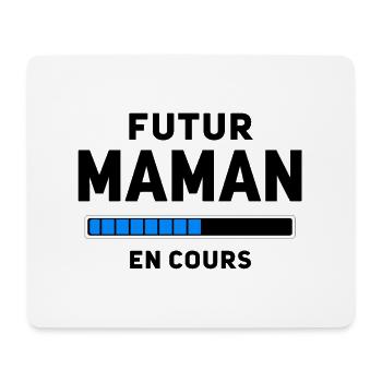 Futur Maman en cours - Tapis de souris (format paysage) - blanc - Devant