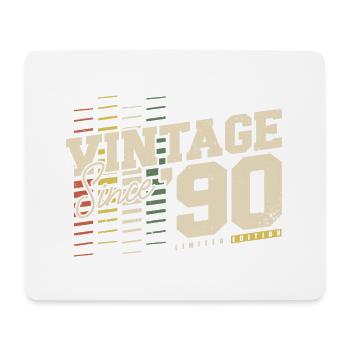 Vintage 1990's Vintage Born Retro Birthday - Mouse Pad (horizontal) - white - Front