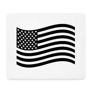Flagge der Vereinigten Staaten - Mousepad (Querformat) - Weiß - Vorne