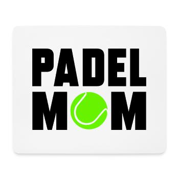 Padel Mom - Tapis de souris (format paysage) - blanc - Devant