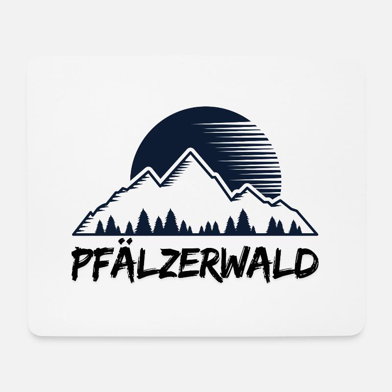 Wanderstock - Mousepad (Querformat) - Weiß