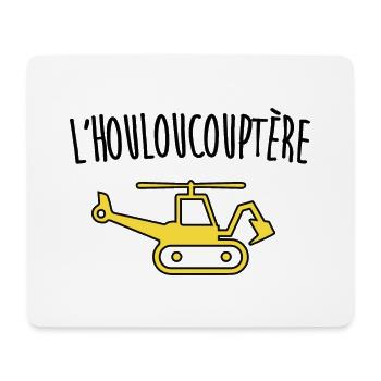 L'houloucoptère - Tapis de souris (format paysage) - blanc - Devant