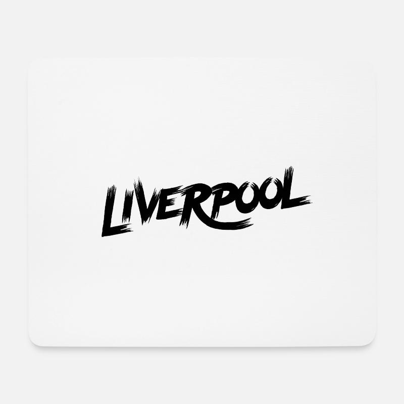 LIVERPOOL - Mousepad (Querformat) - Weiß