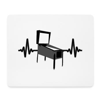 Heartbeat Pinball Pinball Pulse | Colors can be changed - Mouse Pad (horizontal) - white - Front