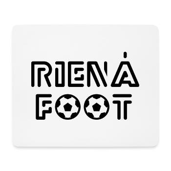 Rien à foot - Tapis de souris (format paysage) - blanc - Devant