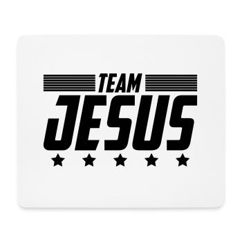 Team Jesus Church Love God | Color changeable - Mouse Pad (horizontal) - white - Front