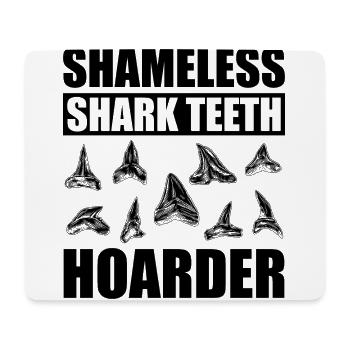 fossilized shark teeth - Mouse Pad (horizontal) - white - Front