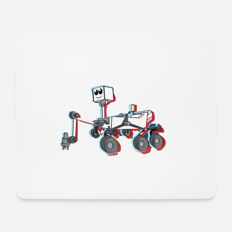 Mars-Rover - Mousepad (Querformat) - Weiß