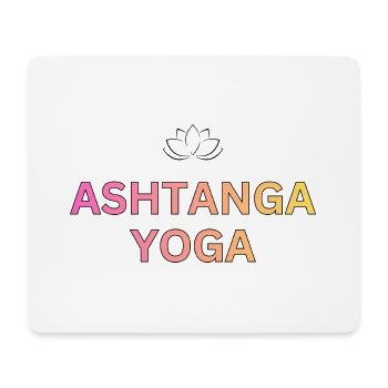 Ashtanga Yoga Gradient Schrift - Mousepad (Querformat) - Weiß - Vorne