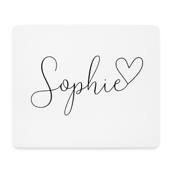 Sophie Last name First name Girl - Mouse Pad (horizontal) - white - Front
