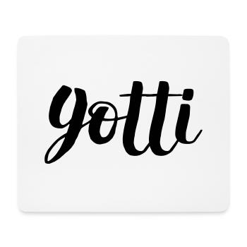 Schweizerdeutsch Patentante - Gotti - Mousepad (Querformat) - Weiß - Vorne