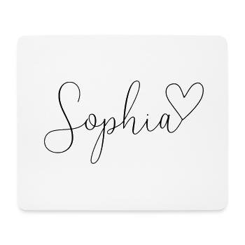Sophia Surname First Name Girl - Mouse Pad (horizontal) - white - Front