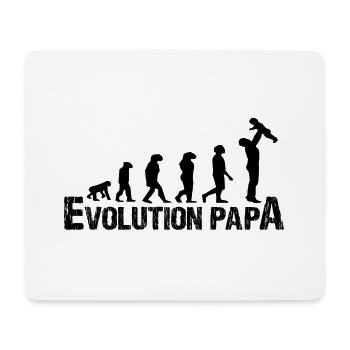 Evolution dad - Mouse Pad (horizontal) - white - Front