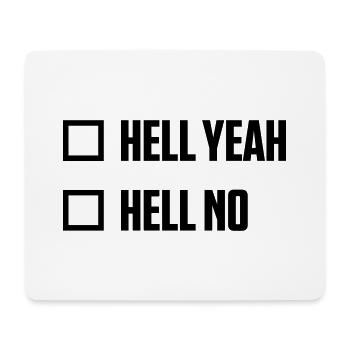 ja nein lustig ankreuzen - Mousepad (Querformat) - Weiß - Vorne