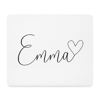 Emma Last Name First Name Girl - Mouse Pad (horizontal) - white - Front