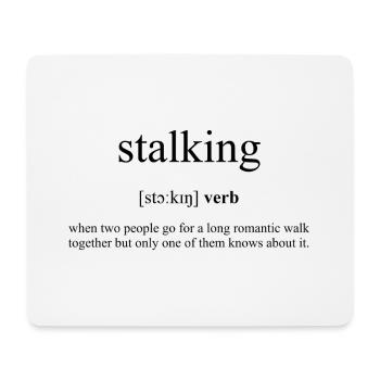 Stalking Definition Dictionary - Mousepad (Querformat) - Weiß - Vorne