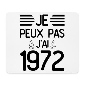 Je Peux Pas J Ai 1972 - Tapis de souris (format paysage) - blanc - Devant