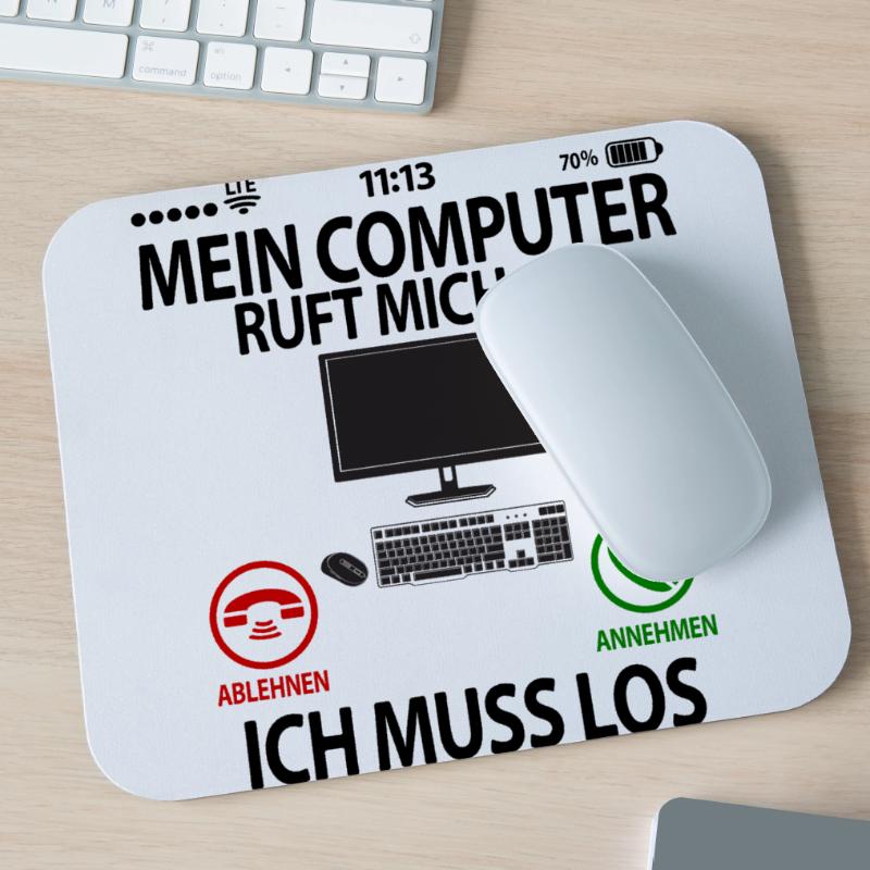 Computerfreak Computer Nerd Computernerd Sprüche Mousepad (Querformat)