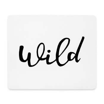 sauvage - Tapis de souris (format paysage) - blanc - Devant