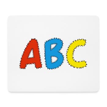 ABC - Schulstart, Schulkind - Mousepad (Querformat) - Weiß - Vorne