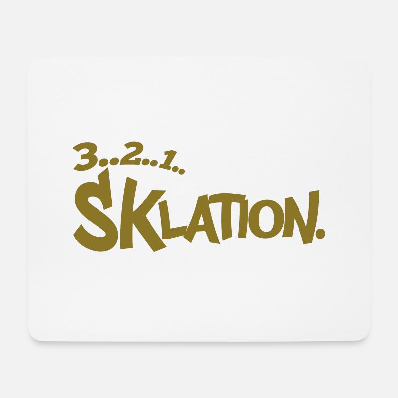 Eskalation SKlation sklation | Farbe änderbar - Mousepad (Querformat) - Weiß