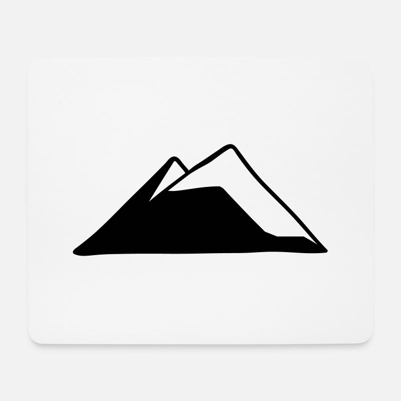 Mountains Mountain Mountains Drawing Surface 1 - Mouse Pad (horizontal) - white