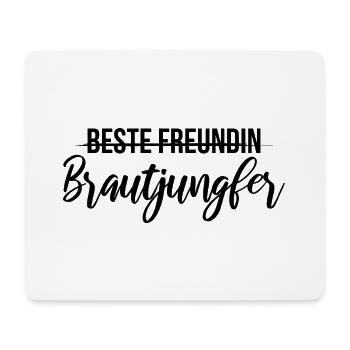 Wedding bachelor party best friend - Mouse Pad (horizontal) - white - Front