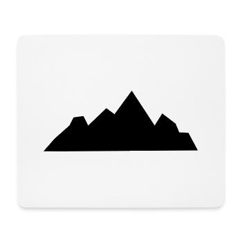 Mountains Mountain Mountains Mountain 08 Drawing area 9 - Mouse Pad (horizontal) - white - Front
