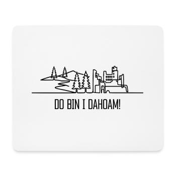 Dahoam - badisches Sprichwort Dialekt Heidelberg - Mousepad (Querformat) - Weiß - Vorne