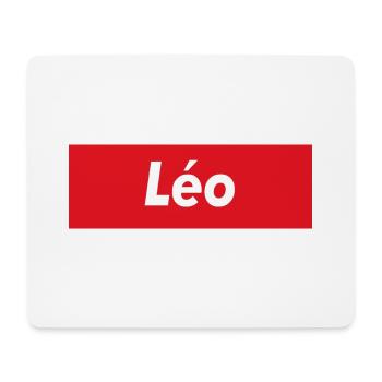 Leo roter Streifen - Mousepad (Querformat) - Weiß - Vorne