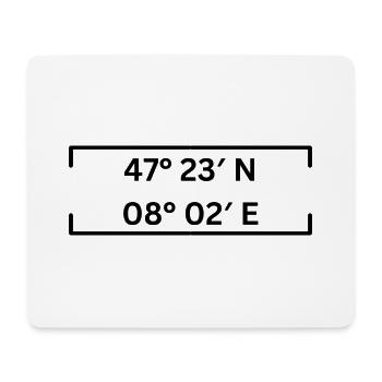 Coordinates Aarau Minimalist - Mouse Pad (horizontal) - white - Front
