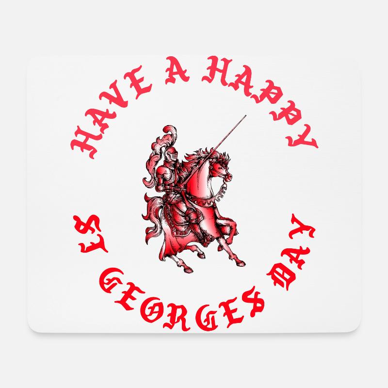 St George, Englisches Erbe - Mousepad (Querformat) - Weiß