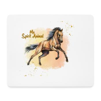 My spirit Animal- Horse - Mouse Pad (horizontal) - white - Front