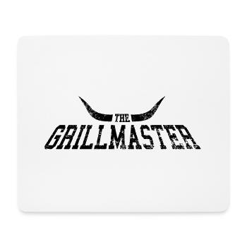 Griller les cornes Grillmaster - Noir - Tapis de souris (format paysage) - blanc - Devant