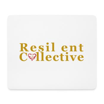 Resilient Collective Logo - Mouse Pad (horizontal) - white - Front