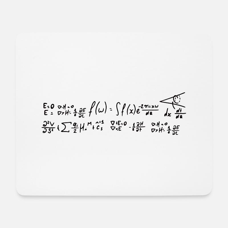 Math Formulas - Mouse Pad (horizontal) - white