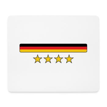 German Flag - Germany - Mouse Pad (horizontal) - white - Front