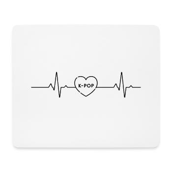Rhythm of My Heart et la musique K-Pop - Tapis de souris (format paysage) - blanc - Devant