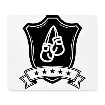 Boxen Boxhandschuhe schild - Mousepad (Querformat) - Weiß - Vorne